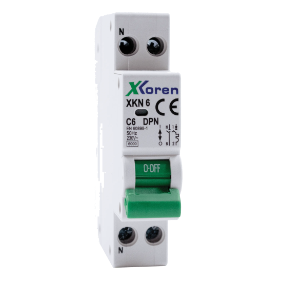 XKOREN 6A 16kA C Tipi DPN Nötr Kesmeli Otomatik Sigorta